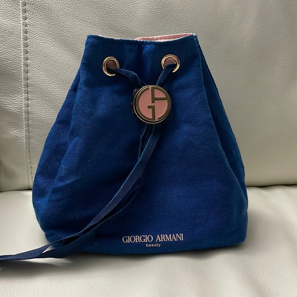 Giorgio Armani Beauty My Way Blue makeup bag pouch - Picture 3 of 11